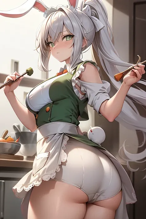 ((best quality)), ((masterpiece)), (detailed), 




Adventurous Bunny: Nearby, the adventurous dwarf bunny captures attention with her pristine white fur and striking green eyes. Her unique maid outfit includes a stylish vest with tiny pockets for her expl...