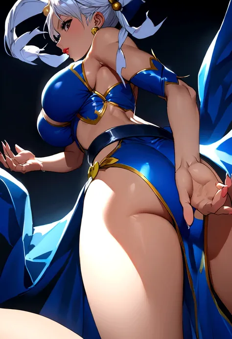 Chun li from street fighter dancing in the night club