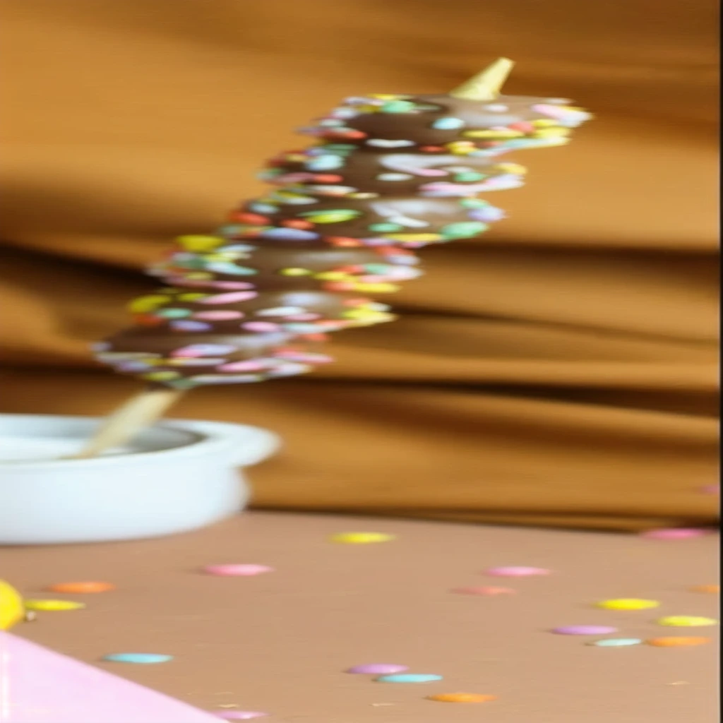 there is a chocolate covered ice cream cone with sprinkles on it, sprinkles, chocolate, luscious, milkshake, unedited, mmmmm, ❤🔥🍄🌪, recipe, covered in sprinkles and crumbs, candy decorations, vanilla, DOF alto, homemade, covered in sprinkles, 🐿🍸🍋, bunnysui...