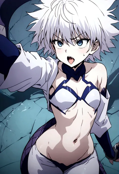 killua ahegao navel lamia body