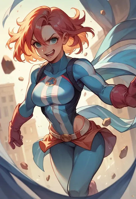 Super hero girl colors of Argentina 