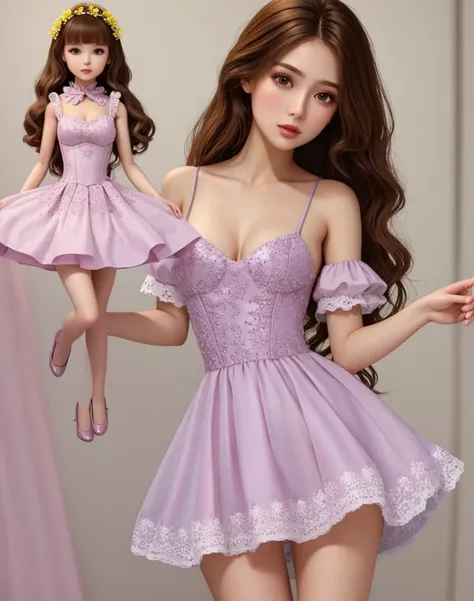 Doll in a short dress