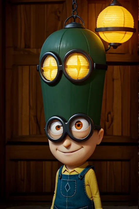 despicable me with lantern head
