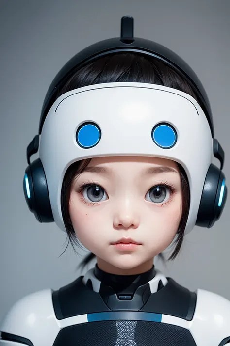 A cute and minimalist little avatar of an AI