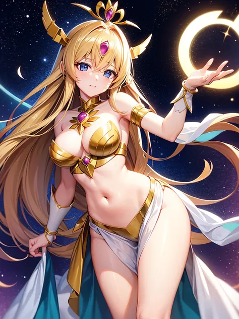 Generate the goddess Artemis from Saint Seiya