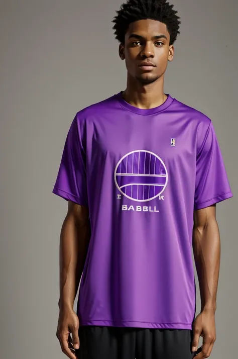 purple basketball shirt