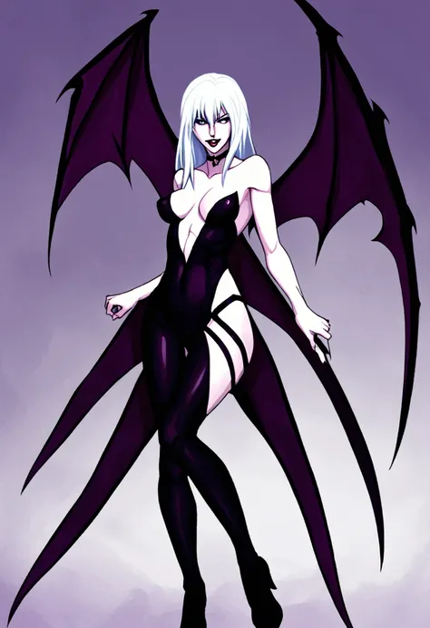 background: simply_white, character: morrigan_aensland