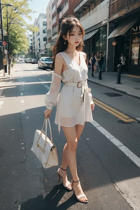 Tonal matching：Wearing clothes of the same or similar colors，It can create visual coherence，Helps to lengthen the body。
Shoe selection：Choose nude shoes or shoes that are similar in color to your outfit，Can visually lengthen the leg lines。High heels are al...