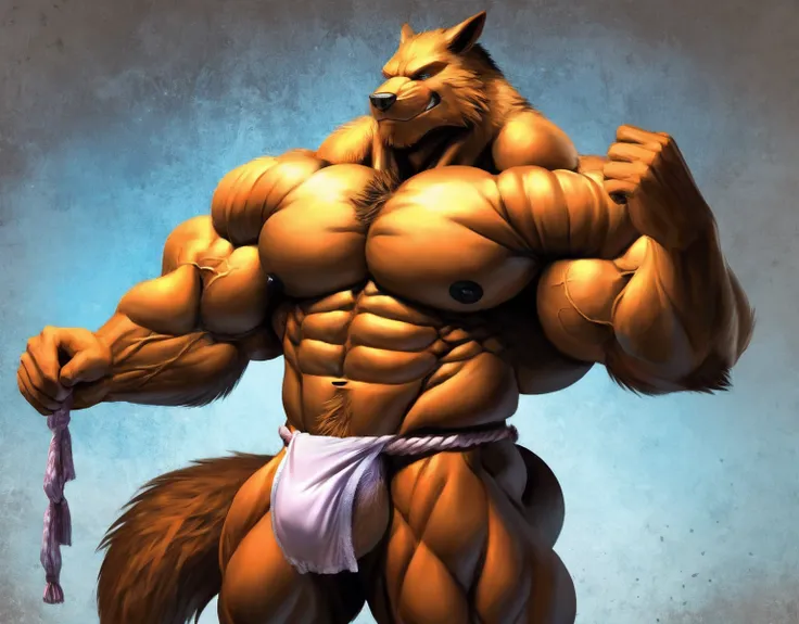 ai hairy antrum aigenerated muscle worth fundoshi anthropomorphic muscle muscle growth