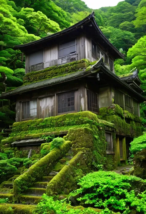 Ruins of the Japan，Abandoned inn，and，Creepy，siren，Hanuda Village