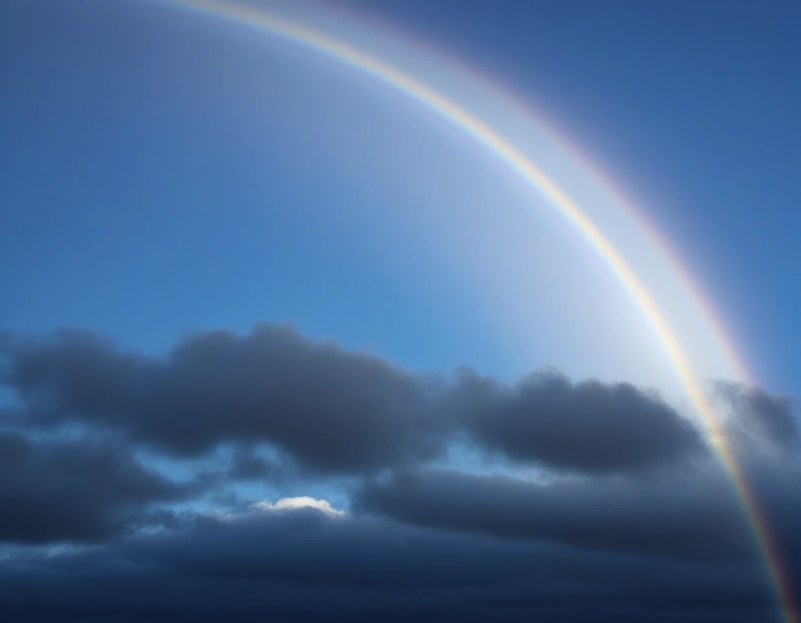 une sublime élégante archère s'envole dans un ciel radieux, un seul arc tendu à la main, long cheveux flottants, la flèche tendu...