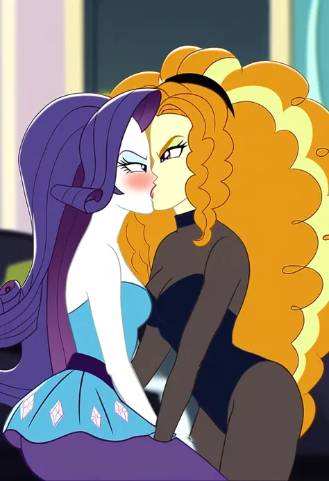 Eqg Adagio bodystocking kiss angry  rarity 