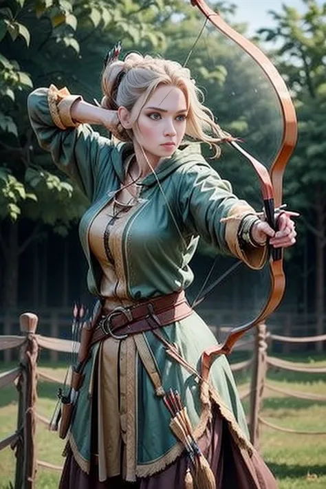 female archer. archery