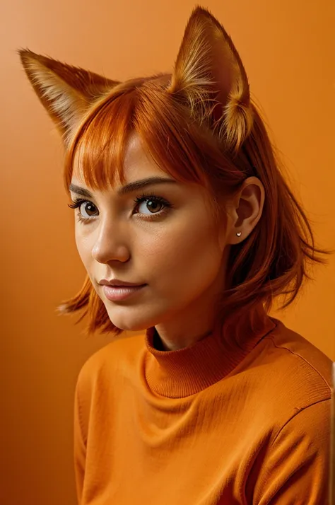 Orange cat no ear