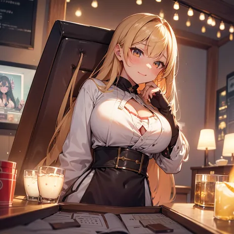 NSFW, sexy, erotic, a hyper-realistic anime-style girl VTuber with long, flowing hair and large, sparkling eyes is live streaming, sitting at her desk in an exquisitely detailed and cozy room adorned with intricate posters, plush toys, and various decorati...