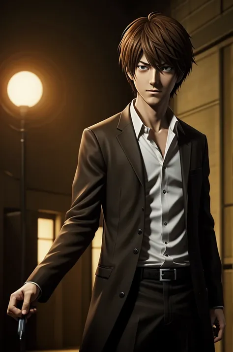 Generates the character Light Yagami from the animated Death Note 