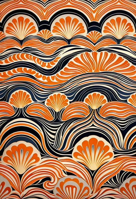 close up of shell and flower pattern, melting into coral pattern, inspired by alesso barnetti (alesso baldovinetti), inspired by...