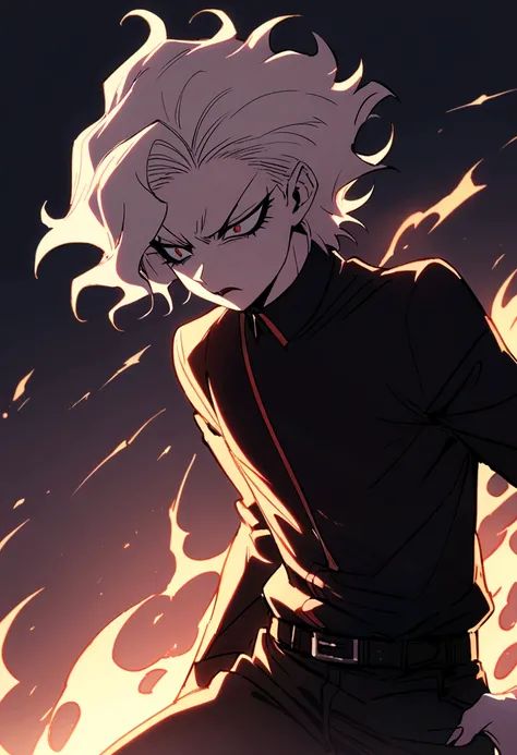 Akira Fudo, Devilman Crybaby, Male, with black clothes