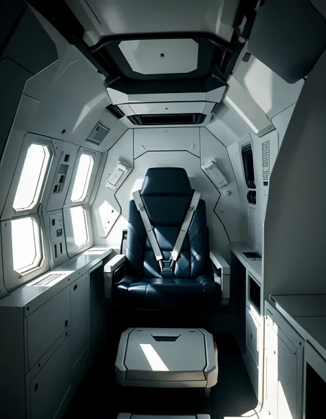 Interior of a space ship, futuristic, gundam, anime, cel shaded