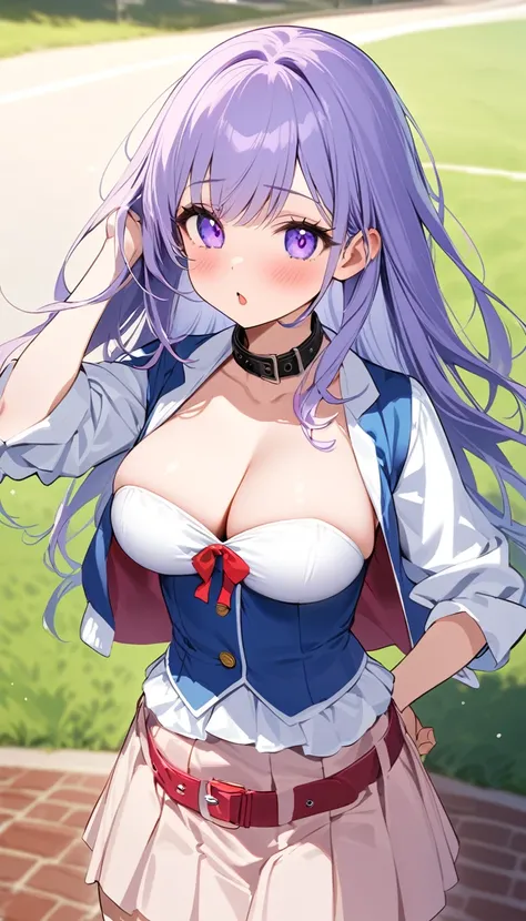 {{{{{16k,  in the first year of junior high school takes a pill and her tits suddenly swell up into big breasts and her waist gets narrower and more feminine, attracting the eyes of many, and she is just so shy, When I put the collar on her, she recognized...