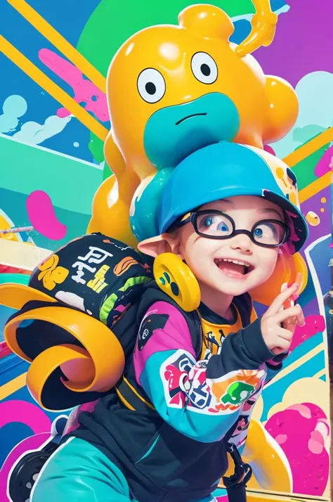 Splatoon illustration colorful