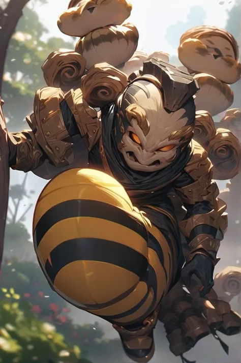 ((Best quality)), ((masterpiece)), (detailed), The samurai bee