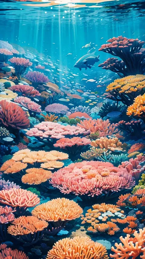 A spectacular view of the coral reef