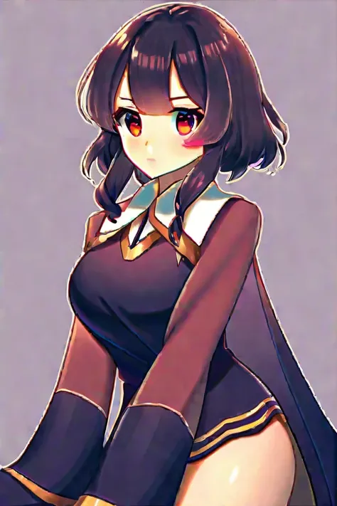 ((Лучшее качество)), ((шедевр)), (подробный), megumin with big breasts