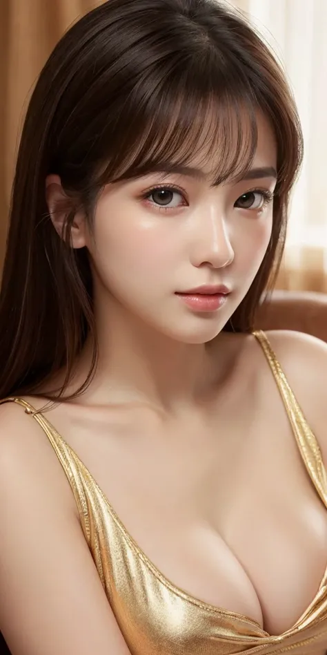 16K、Photorealistic、Highest quality、masterpiece、Ultra-high resolution、RAW Photos、Realistic、Bright lighting、Face Light、Smooth Professional Lighting、looking at the camera、alone、Adult female、Beautiful woman、so beautiful、Realistic skin texture、Glowing Skin、Mois...