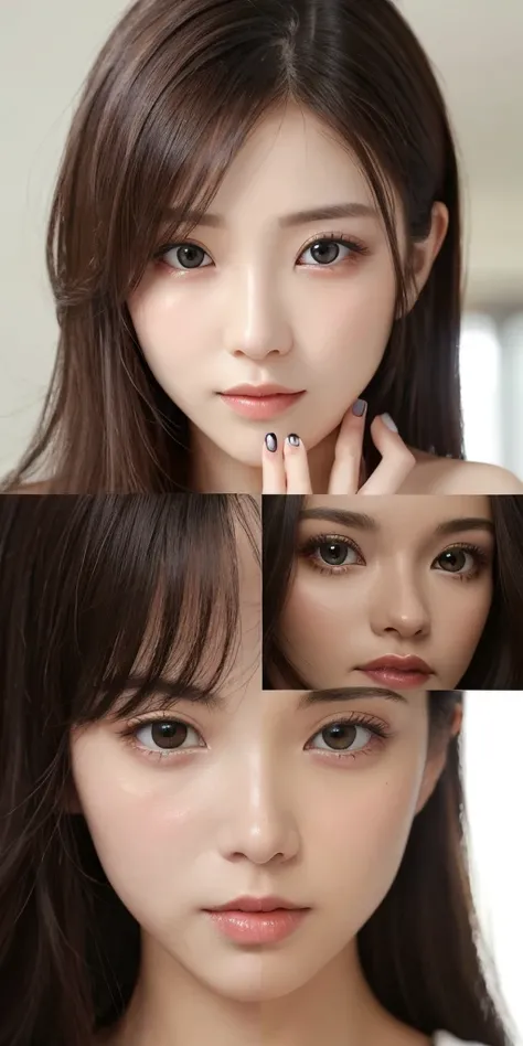 16K、Photorealistic、Highest quality、masterpiece、Ultra-high resolution、RAW Photos、Realistic、Bright lighting、Face Light、Smooth Professional Lighting、looking at the camera、alone、Adult female、Beautiful woman、so beautiful、Realistic skin texture、Glowing Skin、Mois...