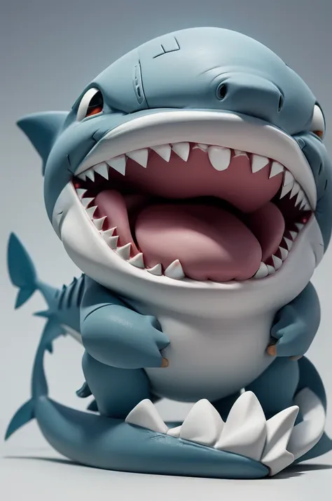 Shark-themed clay sculpture、ultra hi resolution picture、8K、