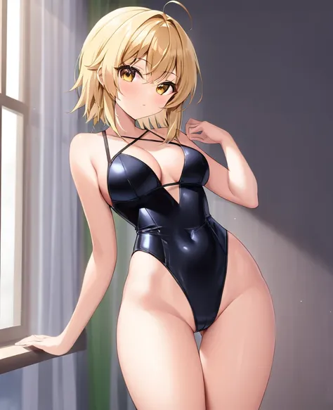 In a swimsuit  girl, One girl, Blond,sexy,