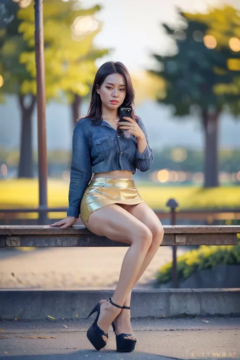 arafed asian woman in a satin dress, (((full body view:2))), ((pretty lady moonlay:1.2)), (pretty lady moonlay), (dark hd face m...