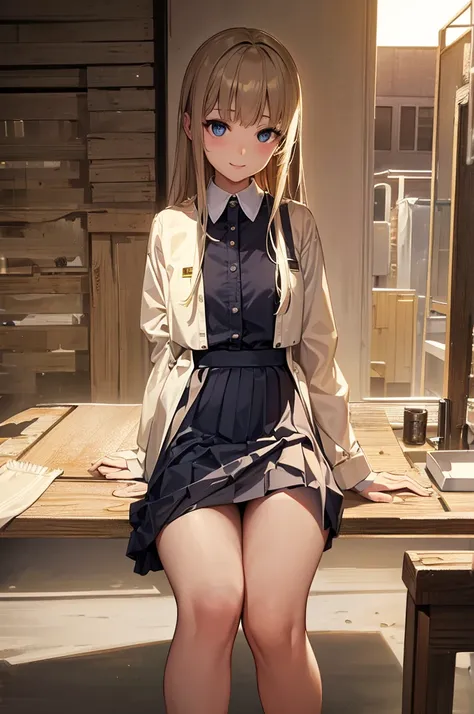 (Browsing Caution:0.99)、beautiful girl, (Roll up your skirt), Looking into the camera, Angle from below, Short skirt, Squat, A shy smile,  Beautiful Skin, ((Highest quality, 16K, Tabletop: 1.3)), 1 Girl, The light shines on your face, Highly detailed face,...