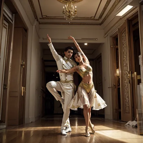 Luxurious dance ，Vintage renovation，Brightly lit