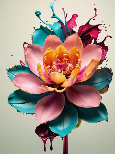 lotus flower, in style of Alberto Seveso, detailed