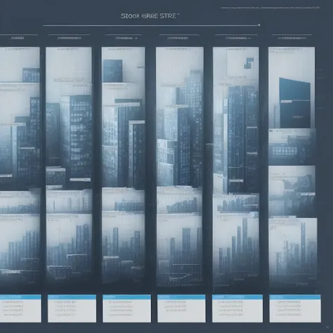 This image shows data and graphs of stock and real estate markets. Here are the highlights::

Stock market charts and data - displays graphs and related data showing trends in stock prices.

Real Estate Market Data - Real Estate Indicators(Sale price, jeon...