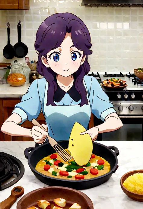 まな板に材料を準備するIn the kitchenパンを準備するシェフの帽子をかぶったアニメの女の子, cooking, wallpaper!, Anime Food, Official Art, In the kitchen, cooking show, Inspired by Tsuruko Yamazaki, change, Anime style figure, In the kitchen, Detailed fan art, Official Fan Art, Daily Life Anime,...