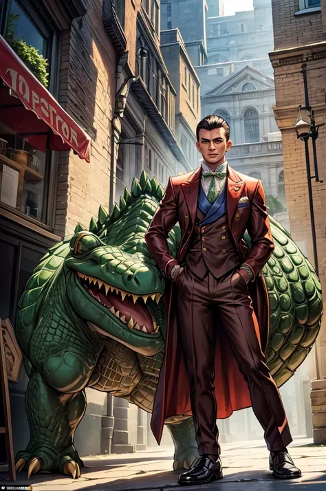 “...Crocodile Man Cut his hair in the latest fashion, Like a London dandy dressed - And finally saw the light&quot;.