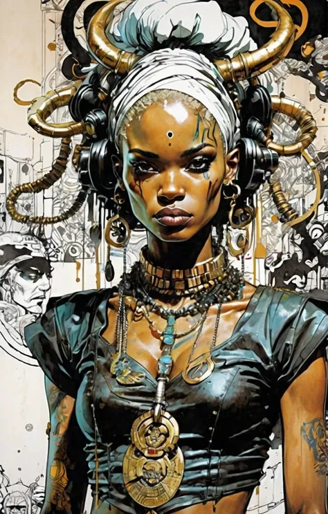 girl,Jim Mahford,Enki Bilal, Ultra Detailed, Lord peace