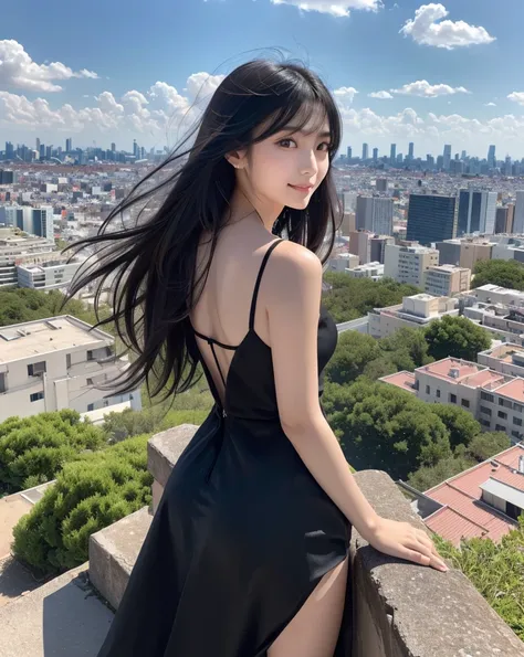 (Highest quality, 32k, High resolution, Masterpiece:1.5, ), marimo_jet, Overlooking the vast landscape, Evoking a sense of calm and elusive beauty, Expressing emotions, Have a rich imagination,Beautiful Japanese Girls, An exceptionally beautiful face, ((Ph...