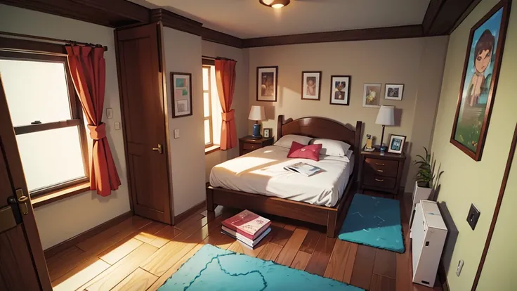 bedroom, ensolarado