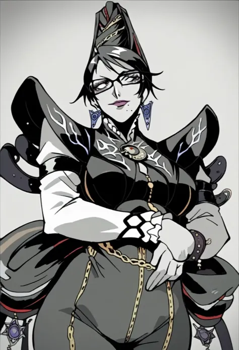 bayonetta, milf, holding waist