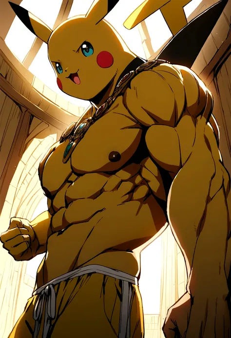 pikachu has Muscular