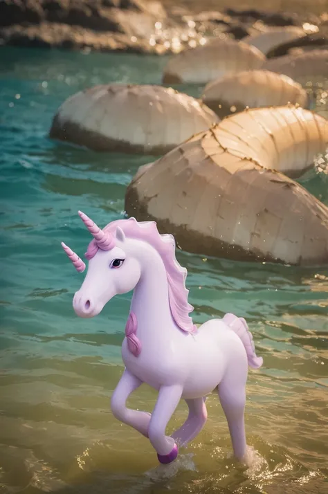 a seahorse that is a unicorn