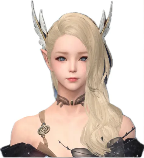 ドレスを着た長いブロンドの髪のwomanのクローズアップ, Lineage 2 Revolution Style, Final Fantasy 14 Style, woman, Grinning character, I will, womanキャラクター, (((gone crazy))) princess, Girl, Lalafell, From System 2, FF14, Pale milky porcelain skin, Portraiture