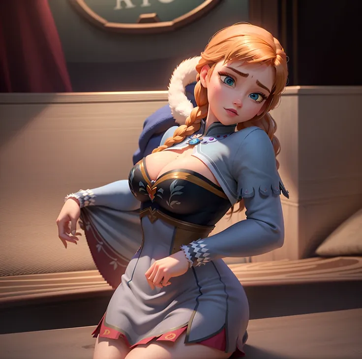 Busty college girl Ana de Arendelle