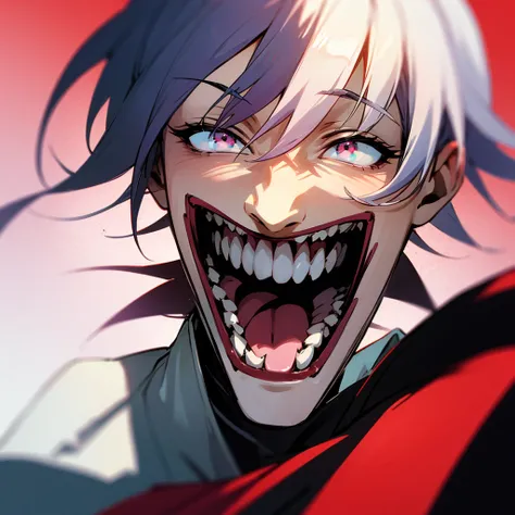 Anime Man laughing like a psychopath 