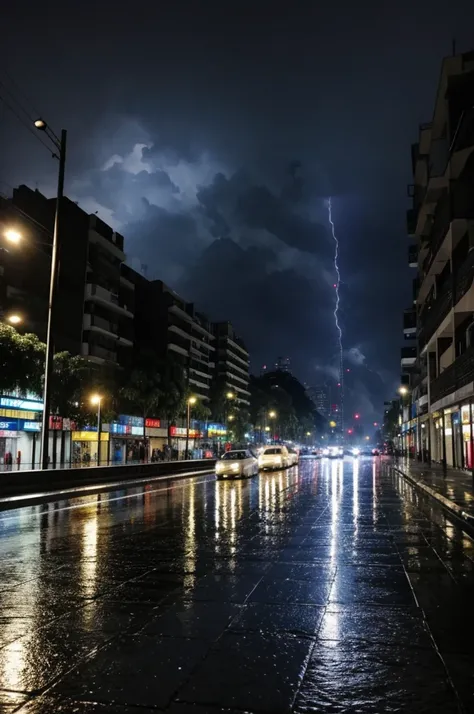 Rain in CDMX aminated
