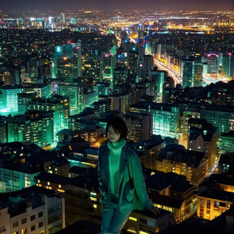 night view of minato mirai